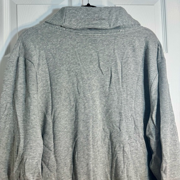 NWOT. Denim & Co. women's 3X gray long sleeve button v-neck sweater cardigan - Picture 9 of 11